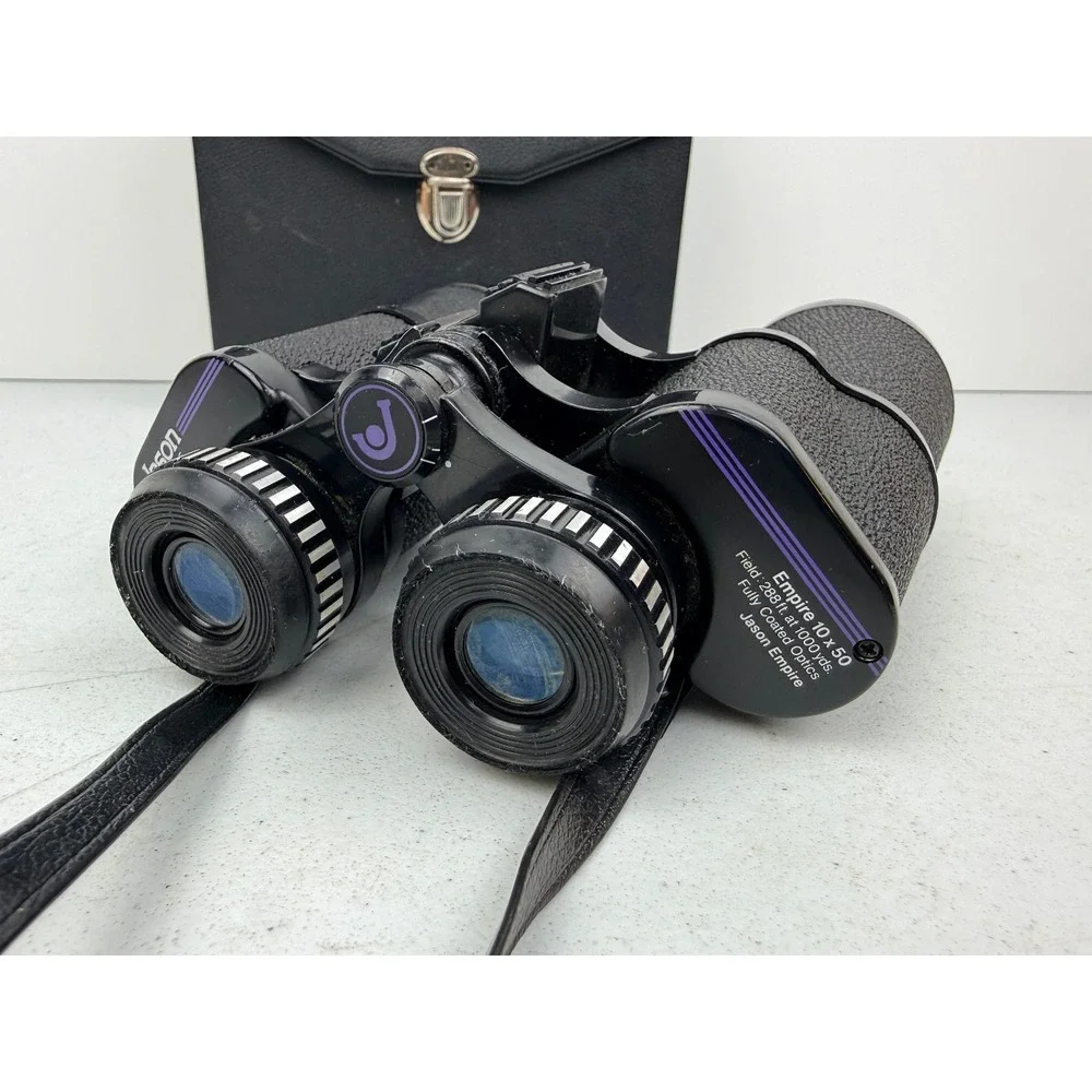 Vintage Jason Empire Model 221F Fast Focus 10 X 50 Wide Angle Binocular 1000Y BX